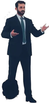 Sesión de formación financiera con presentación en pantalla